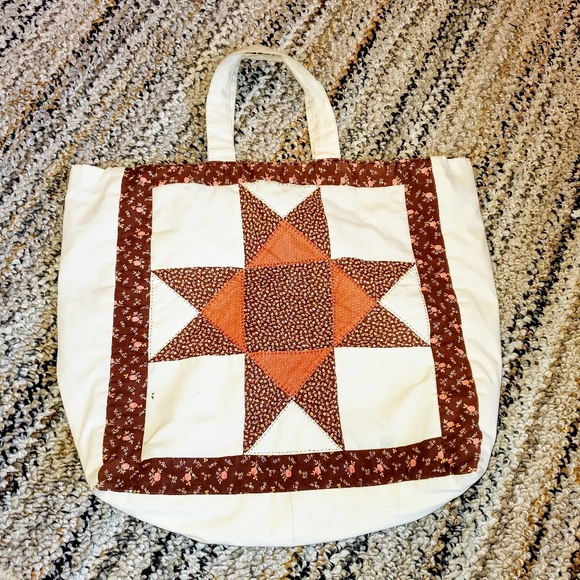 Unbranded Handbags - QUILTED Star Rose Lining Tote Travel Carry Bag